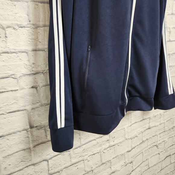 H2H Jacket Mens XL Active Slim Fit Track Lightweight Zip-up Long Sleeve Navy - Picture 4 of 13